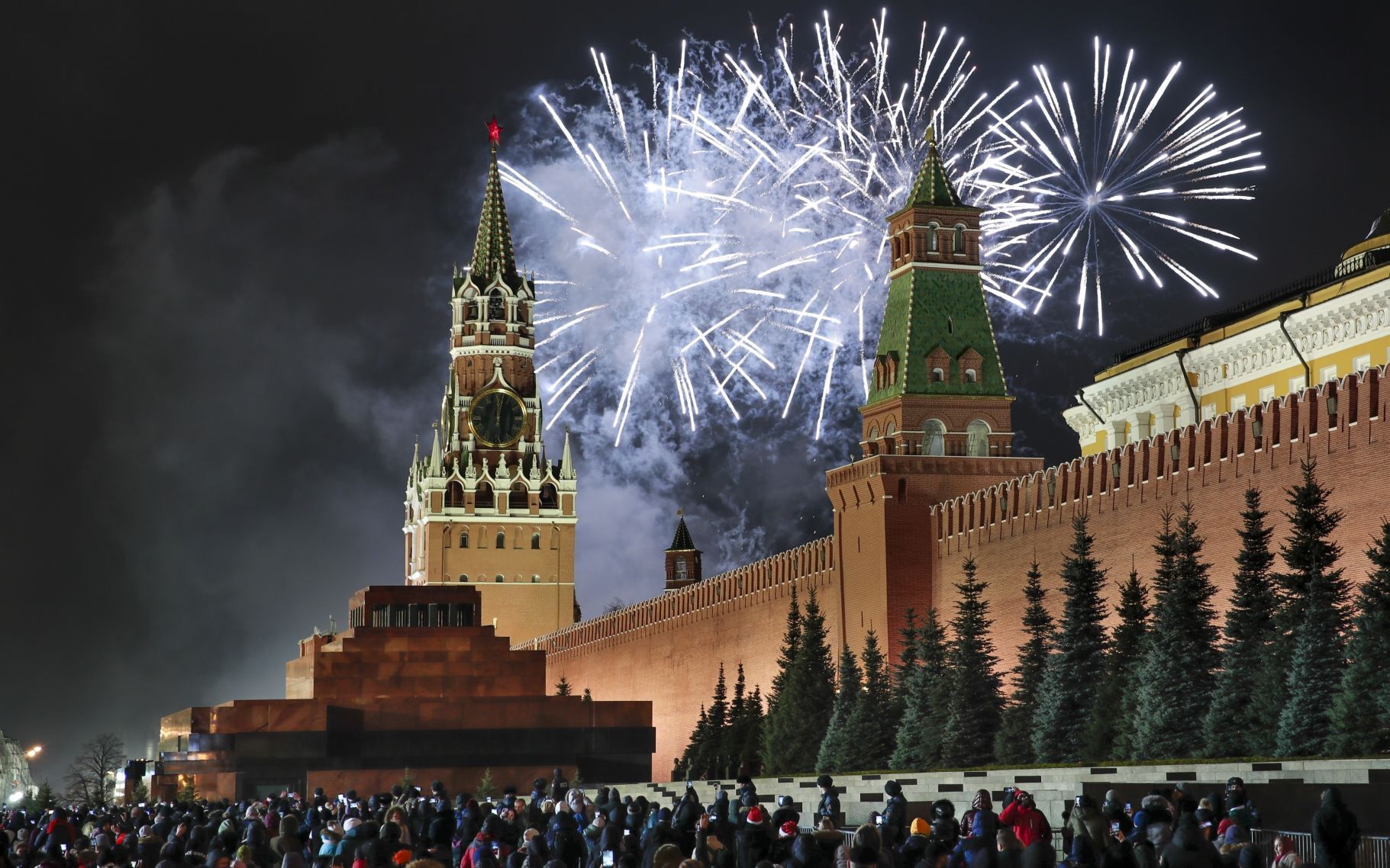 APTOPIX Russia New Year